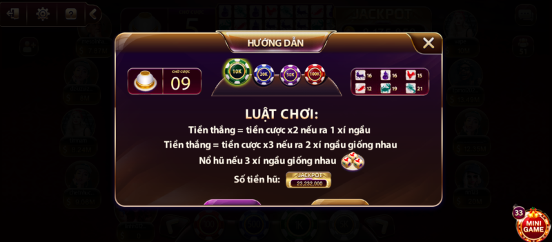 Luật chơi và cách chơi game bầu cua tại Sunwin web