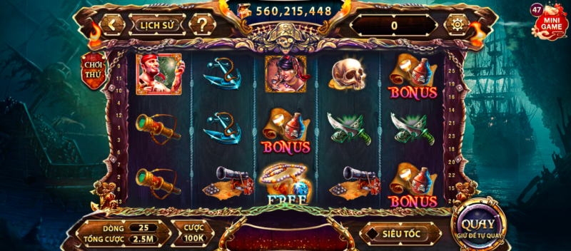 Mẹo chơi game slots Pirate King cho tân thủ mới tải Sunwin